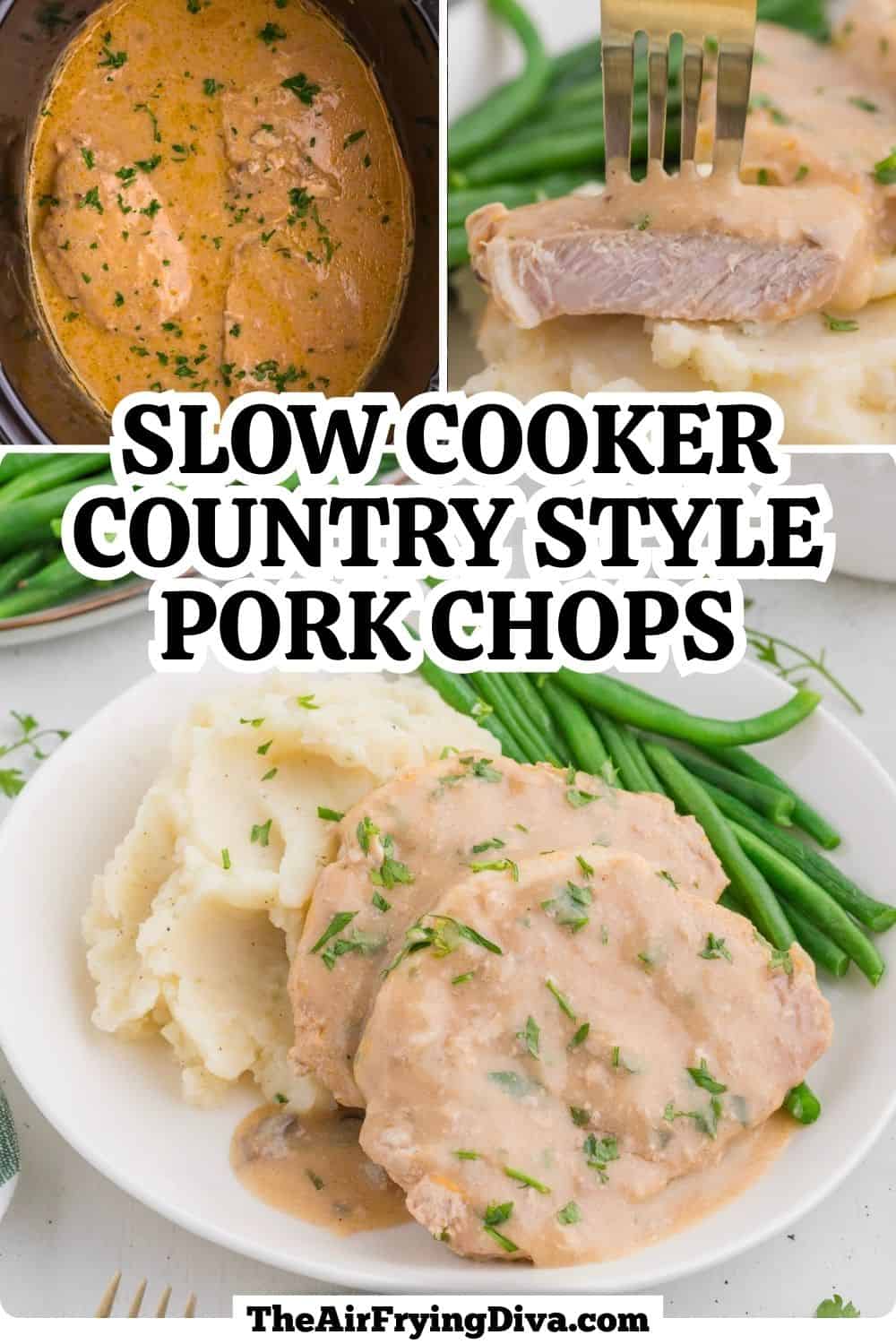 Moist and Tender Slow Cooker Country Style Pork Chops smothered in a creamy mushroom gravy for the ultimate crockpot meal. Moist and Tender Slow Cooker Country Style Pork Chops smothered in a creamy mushroom gravy for the ultimate crockpot meal.