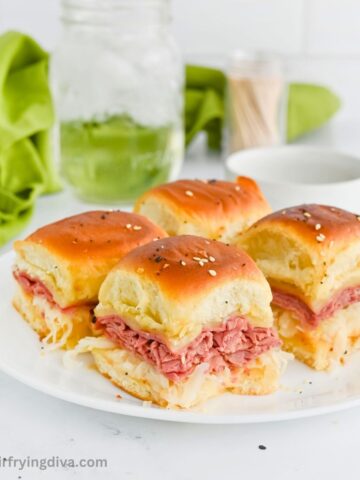 Gooey Oven Baked Reuben Sliders