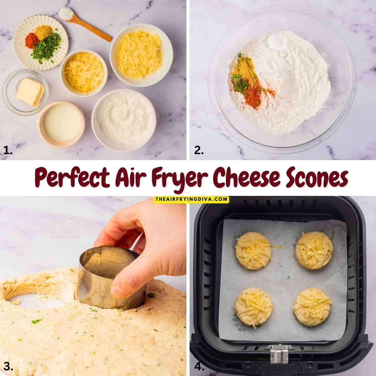 Perfect Air Fryer Cheese Scones , Learn how to air fry flaky, buttery scones with a bold, sharp cheddar flavor every time. Perfect Air Fryer Cheese Scones , Learn how to air fry flaky, buttery scones with a bold and cheesy flavor to perfection!