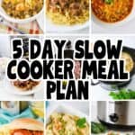 5 day slow cooker meal plan