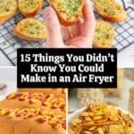 Discover 15 Things You can Make in an Air Fryer that You Didn’t Know You Could- From whole chicken and taco meat to desserts and snacks.