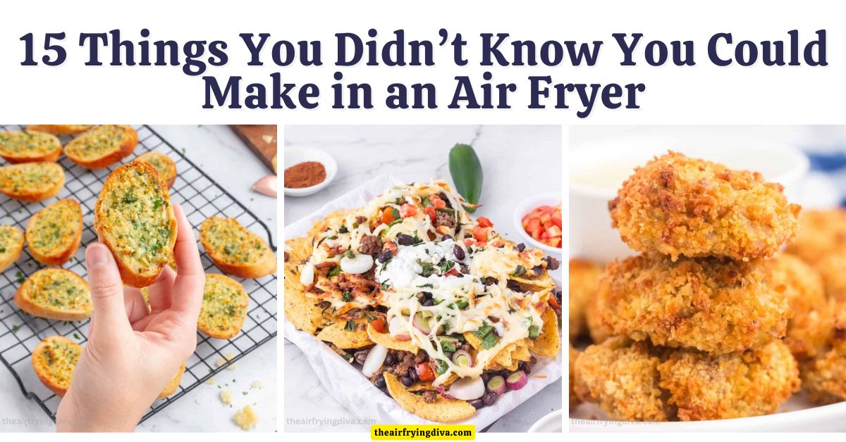 15 Things You Didn’t Know You Could Make in an Air Fryer Discover 15 Things You can Make in an Air Fryer that You Didn’t Know You Could- From whole chicken and taco meat to desserts and snacks.