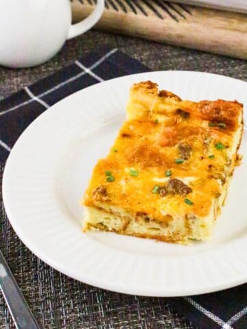 Egg and Croissant Breakfast Bake