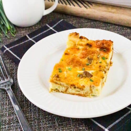 Egg and Croissant Breakfast Bake