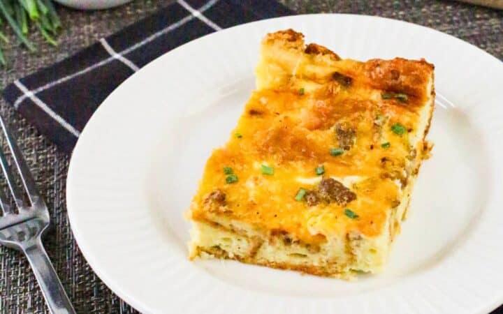Egg and Croissant Breakfast Bake