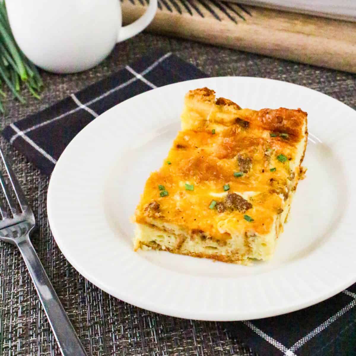 Egg and Croissant Breakfast Bake an easy recipe features savory sausage, sharp cheddar, and buttery croissants. The ultimate easy morning meal Egg and Croissant Breakfast Bake an easy recipe features savory sausage, sharp cheddar, and buttery croissants. The ultimate easy morning meal