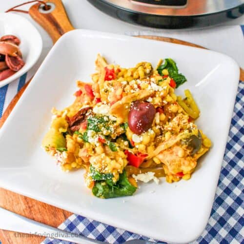 Slow Cooker Mediterranean Chicken Dinner