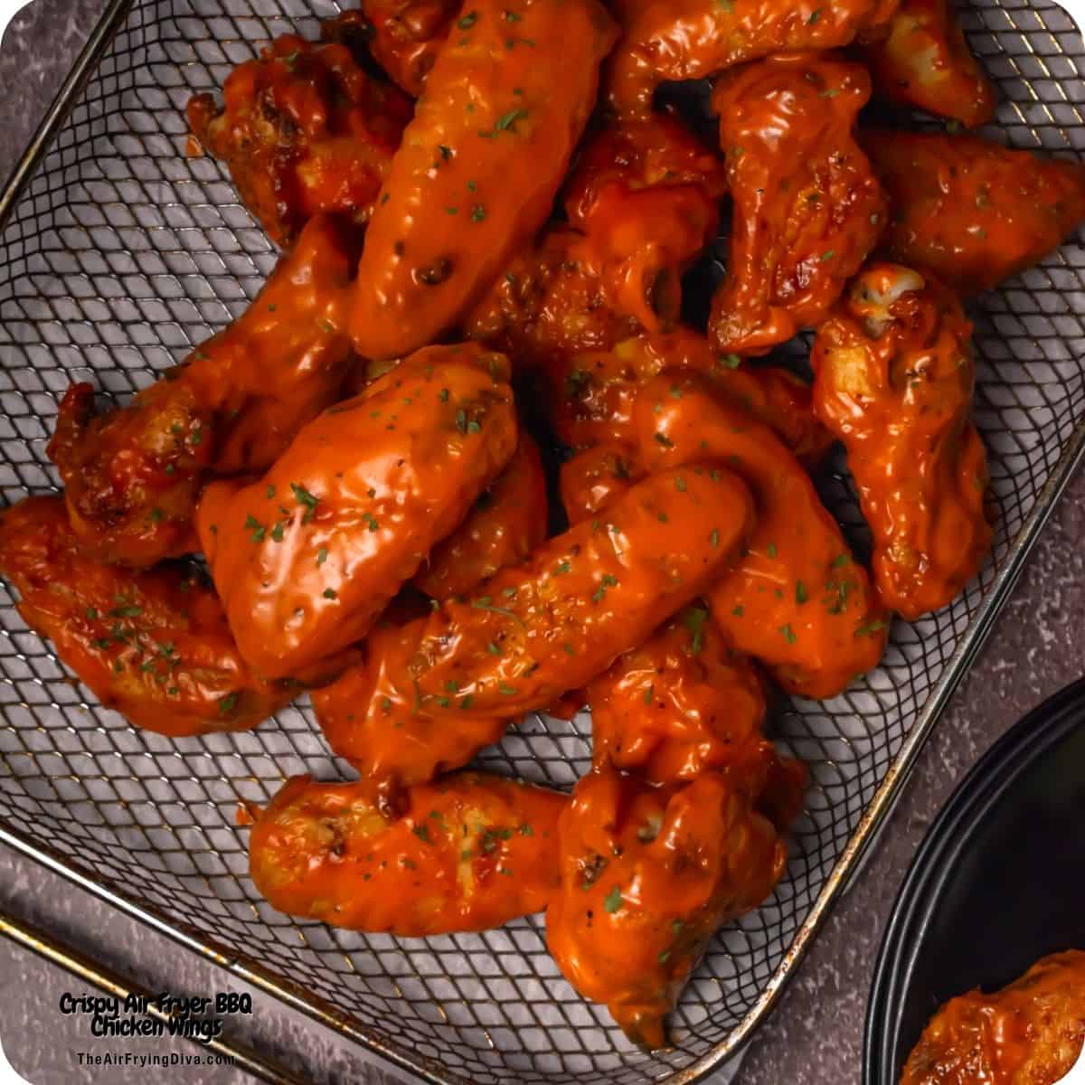 Crispy Air Fryer BBQ Chicken Wings, Get better than take-out wings, easy recipe featuring a perfect crunch and a sticky, caramelized finish. Crispy Air Fryer BBQ Chicken Wings, Get better than take-out wings, easy recipe featuring a perfect crunch and a sticky, caramelized finish.