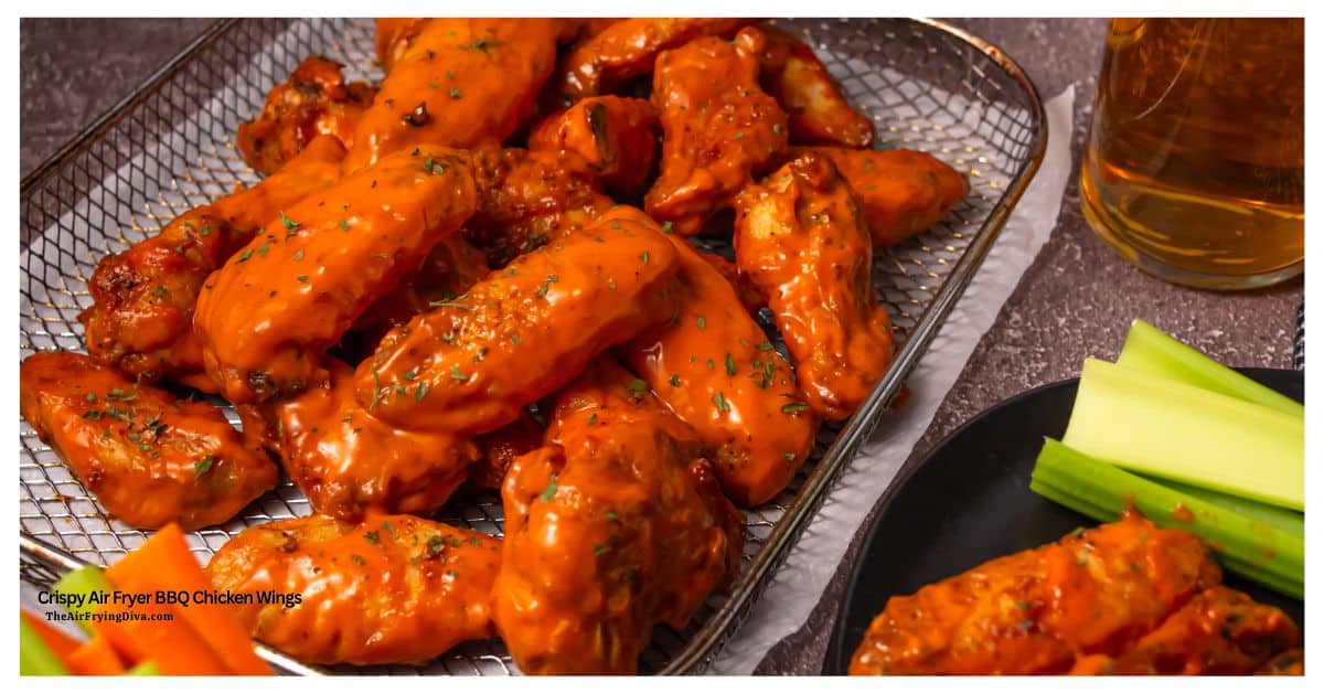 Crispy Air Fryer BBQ Chicken Wings, Get better than take-out wings, easy recipe featuring a perfect crunch and a sticky, caramelized finish. Crispy Air Fryer BBQ Chicken Wings, Get better than take-out wings, easy recipe featuring a perfect crunch and a sticky, caramelized finish.