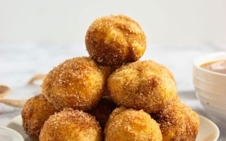 Easy Air Fryer Churro Donut Holes (Only 4 Ingredients!)