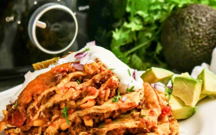 Easy Crock Pot Taco Casserole