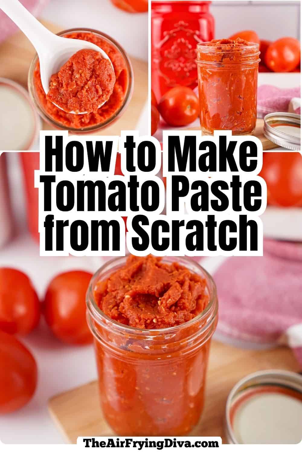 How to Make Tomato Paste from Scratch, an easy recipe for small batch paste made with 2 ingredients. Perfect for sauces, spreads, meal prep! How to Make Tomato Paste from Scratch, an easy recipe for small batch paste made with 2 ingredients. Perfect for sauces, spreads, meal prep!