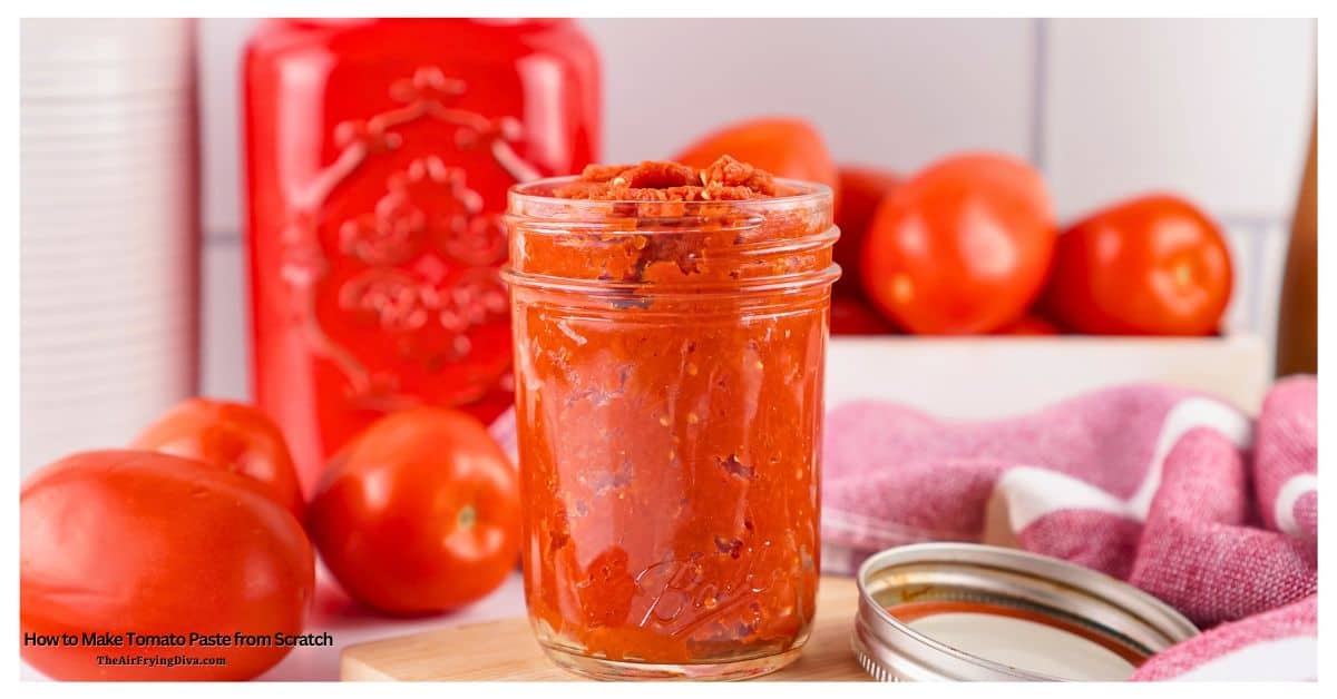 How to Make Tomato Paste from Scratch, an easy recipe for small batch paste made with 2 ingredients. Perfect for sauces, spreads, meal prep! How to Make Tomato Paste from Scratch, an easy recipe for small batch paste made with 2 ingredients. Perfect for sauces, spreads, meal prep!