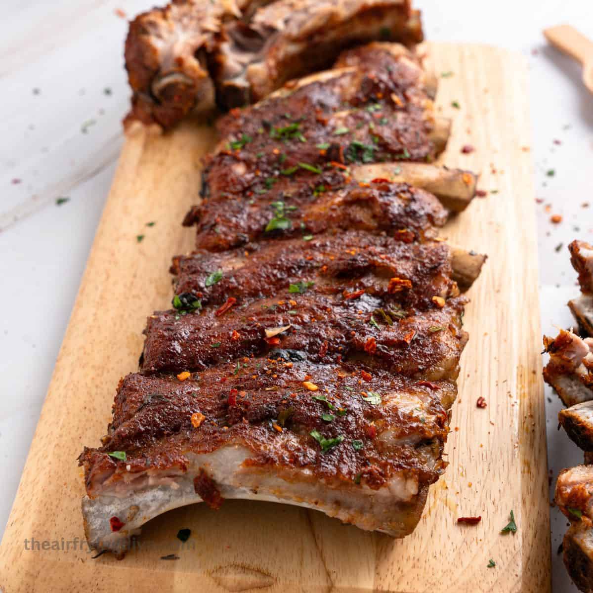 Instant Pot BBQ Baby Back Ribs, tender, flavorful, and easy to make with a smoky dry rub, BBQ sauce, and a quick broil for the perfect finish These Instant Pot BBQ Baby Back Ribs are tender, juicy, and packed with smoky BBQ flavor! Made with a simple dry rub, pressure cooked until perfectly tender, then brushed with BBQ sauce and broiled for the perfect sticky finish. An easy rib recipe for family dinners, game day, and cookouts.