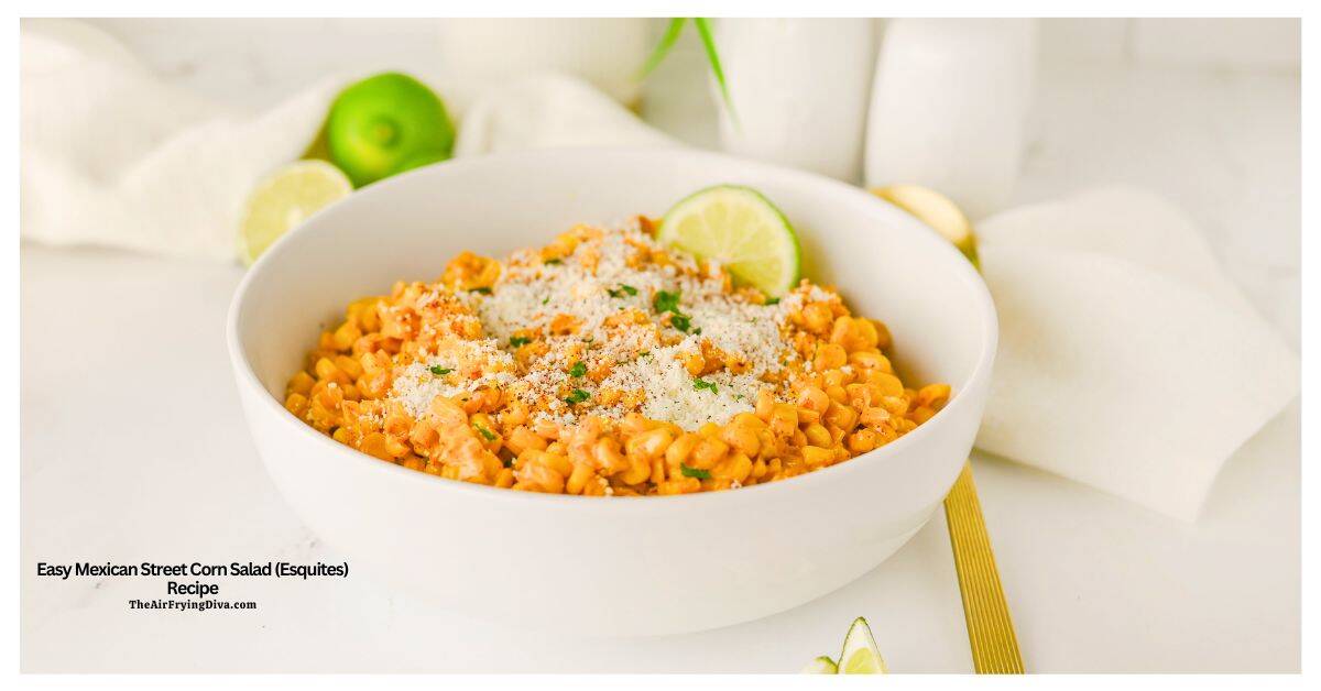 This Easy Mexican Street Corn Salad (Esquites) Recipe is creamy, tangy, and packed with bold flavor. A quick and delicious side dish. This Easy Mexican Street Corn Salad (Esquites) Recipe is creamy, tangy, and packed with bold flavor. A quick and delicious side dish.