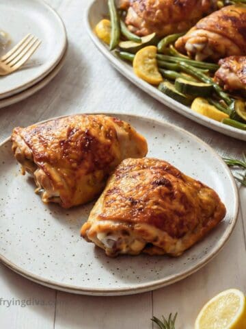 30-Minute Sheet Pan Chicken Thighs and Roasted Veggies