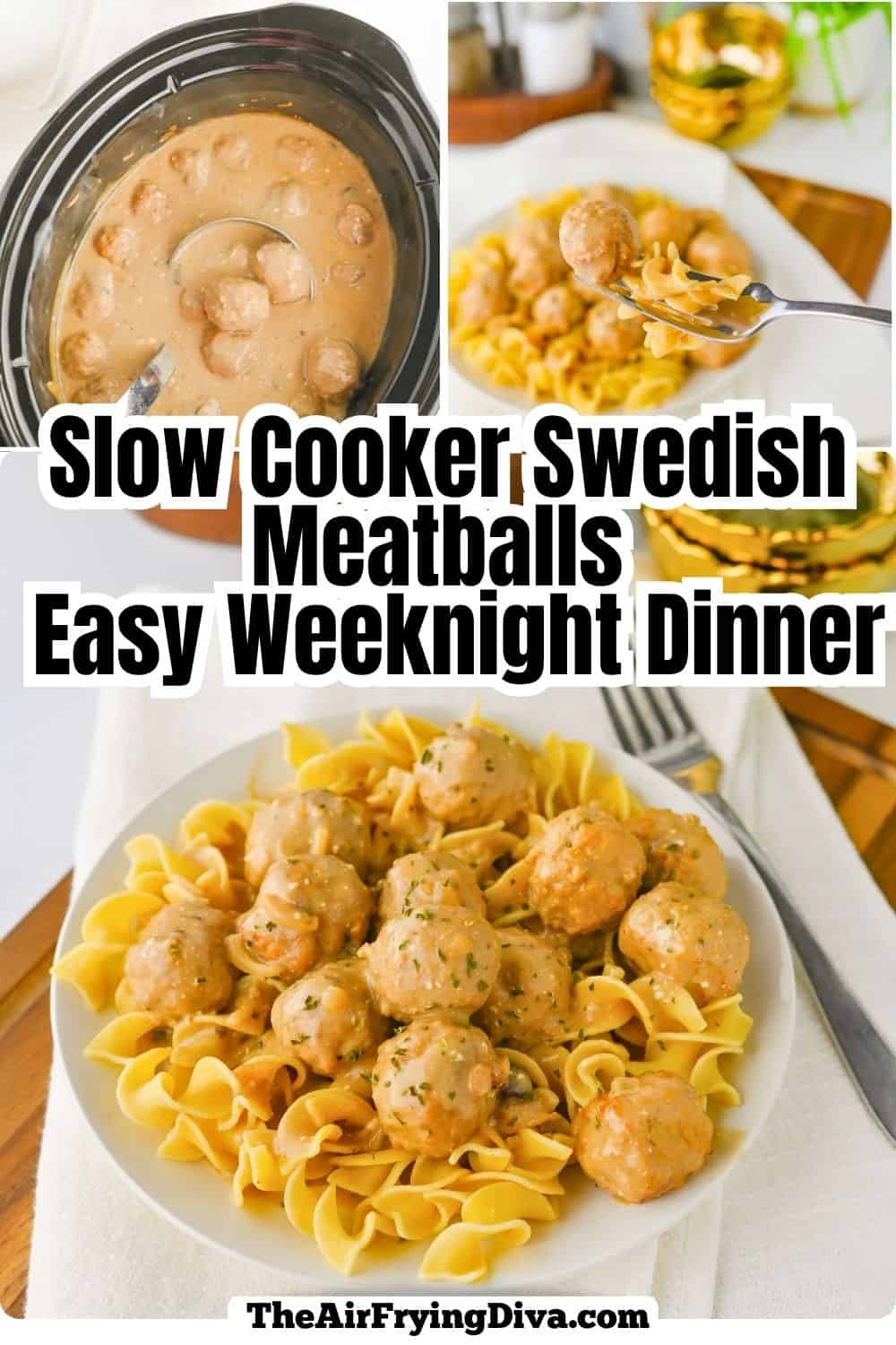 Creamy Slow Cooker Swedish Meatballs made with frozen meatballs, mushroom soup, onion soup mix, and sour cream. An easy crockpot dinner served over egg noodles or rice — perfect for busy weeknights and cozy family meals. Creamy Slow Cooker Swedish Meatballs made with frozen meatballs, mushroom soup, onion soup mix, and sour cream. An easy crockpot dinner served over egg noodles or rice — perfect for busy weeknights and cozy family meals.