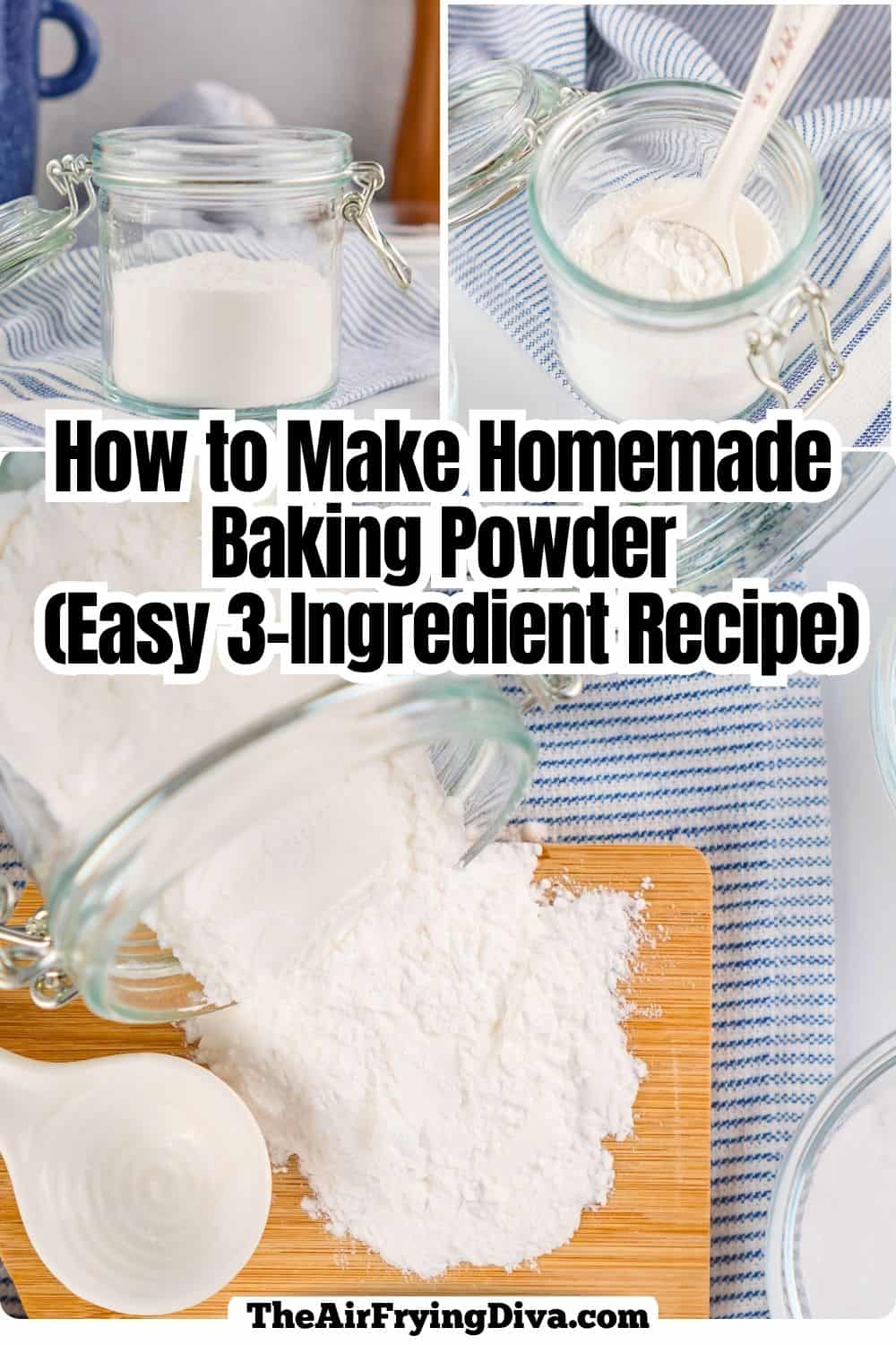 How to Make Homemade Baking Powder with just 3 simple ingredients. This easy DIY recipe comes together in minutes, perfect for baking with. How to Make Homemade Baking Powder with just 3 simple ingredients. This easy DIY recipe comes together in minutes, perfect for baking with.