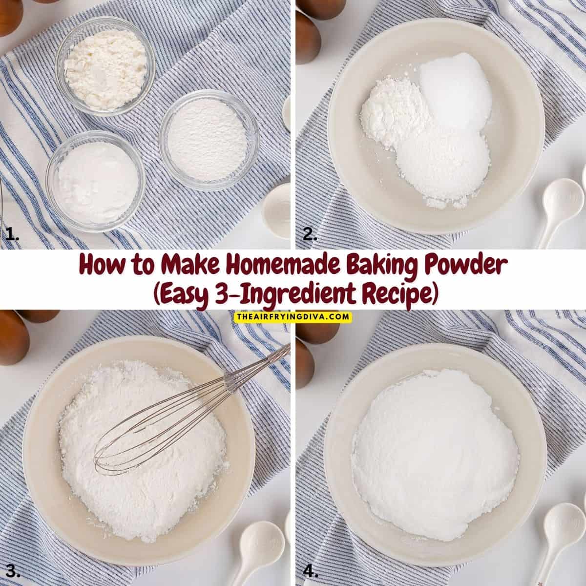 How to Make Homemade Baking Powder with just 3 simple ingredients. This easy DIY recipe comes together in minutes, perfect for baking with. How to Make Homemade Baking Powder with just 3 simple ingredients. This easy DIY recipe comes together in minutes, perfect for baking with.