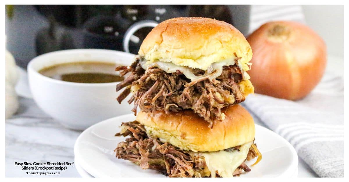 Slow Cooker Shredded Beef Sliders are tender, juicy, and packed with flavor. Easy and perfect for game day, parties, or easy family dinners. Slow Cooker Shredded Beef Sliders are tender, juicy, and packed with flavor. Easy and perfect for game day, parties, or easy family dinners.