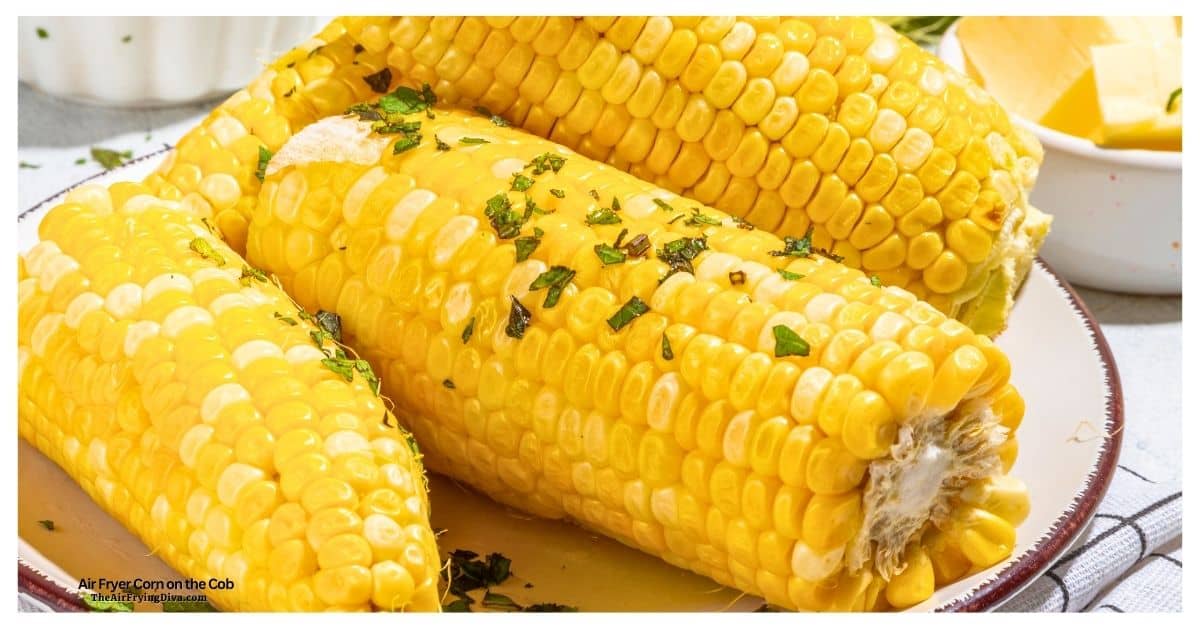 Air Fryer Corn on the Cob, Sweet, juicy corn with perfectly tender kernels An easy summer side dish recipe everyone will love. Air Fryer Corn on the Cob, Sweet, juicy corn with perfectly tender kernels An easy summer side dish recipe everyone will love.