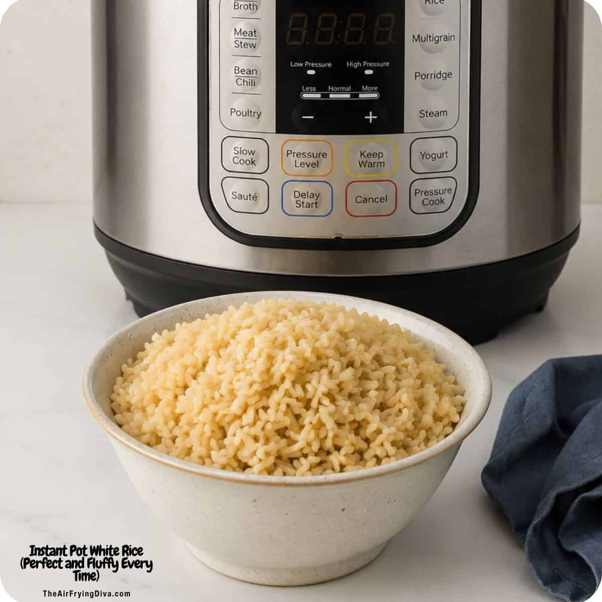 Make perfect Instant Pot white rice with this foolproof recipe. Just a few simple ingredients make fluffy, tender rice for an easy side dish. Make perfect Instant Pot white rice with this foolproof recipe. Just a few simple ingredients make fluffy, tender rice for an easy side dish.