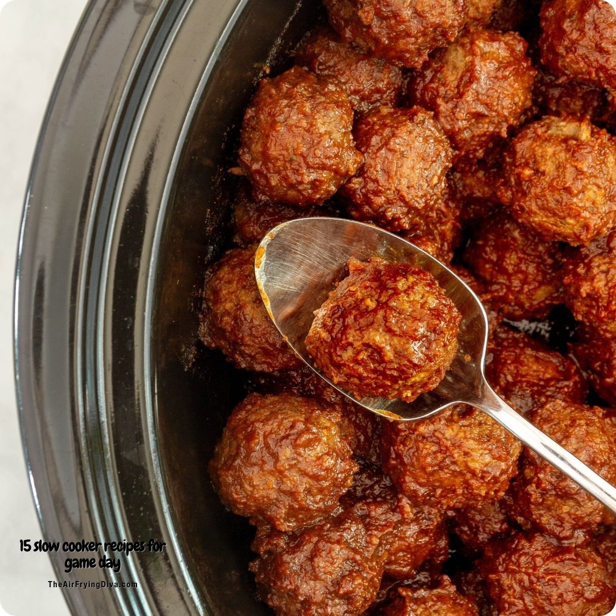 15 slow cooker recipes for game day made with 7 ingredients or less!