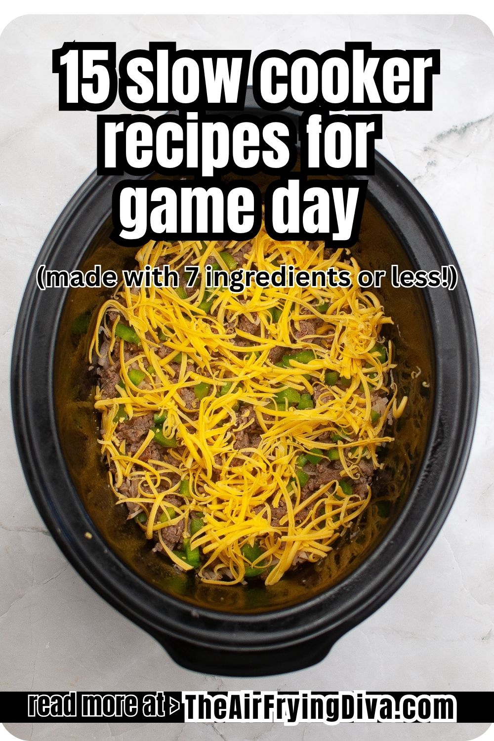 15 slow cooker recipes for game day made with 7 ingredients or less!